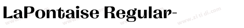LaPontaise Regular字体转换